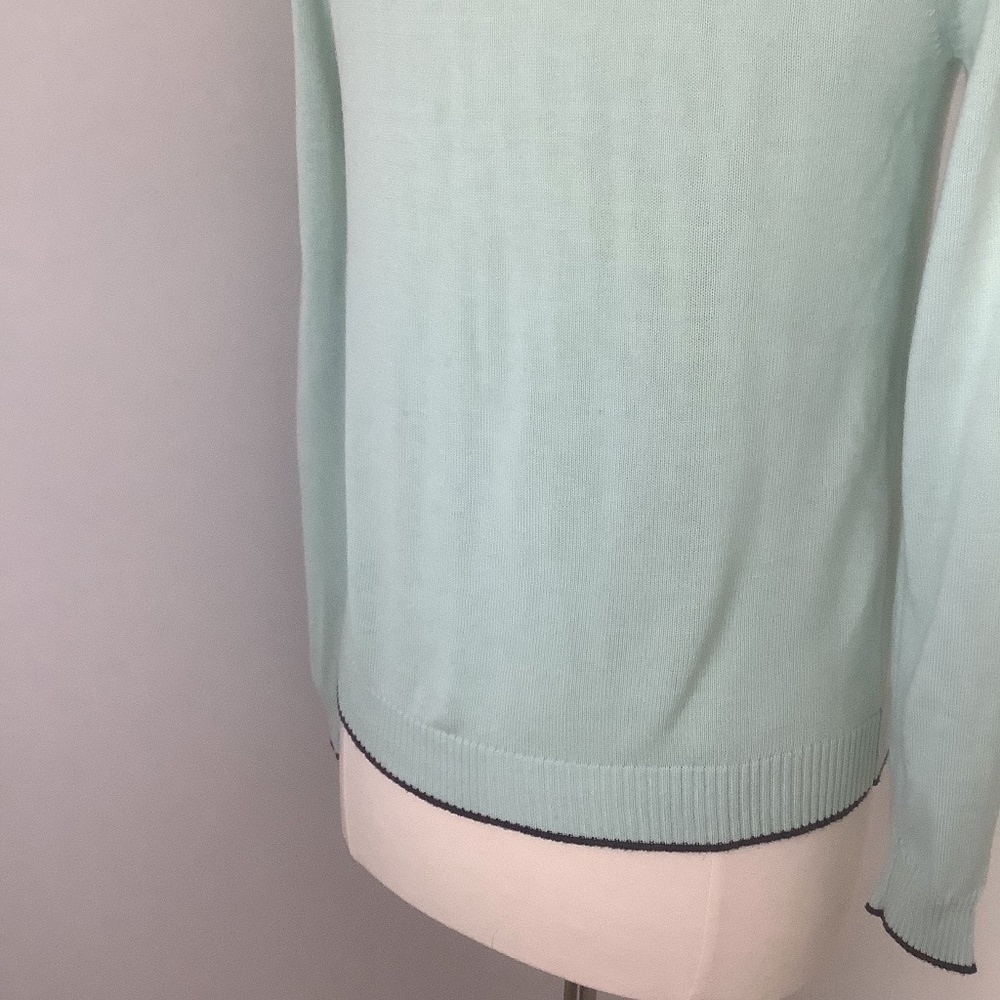 Modcloth Anthro Ringer Cardigan Sweater Aqua S - Picture 11 of 16